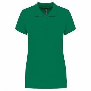 Kariban Womens/Ladies Pique Polo Shirt / Kelly Green